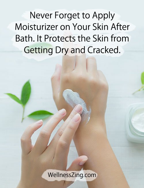 Apply Skin Moisturizer to Protect Skin from Dryness