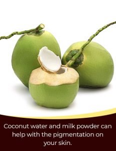 Coconut Water and Milk Powder Face Pack