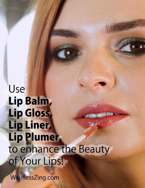 Enhance the Beauty of Lips using Lip Liner, Lip Balm and Lip Gloss