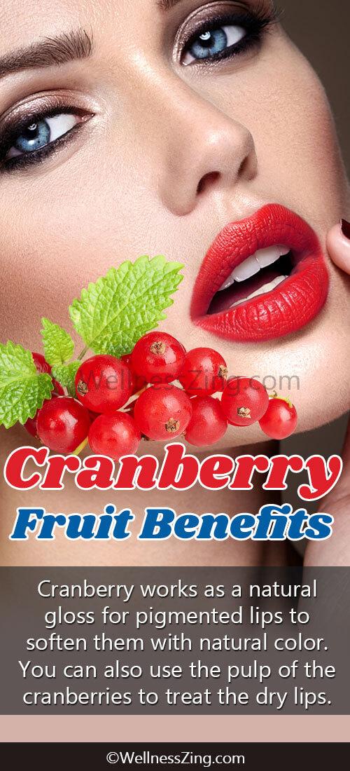 Cranberry Fruit for Dry Chopped Lips Treatment