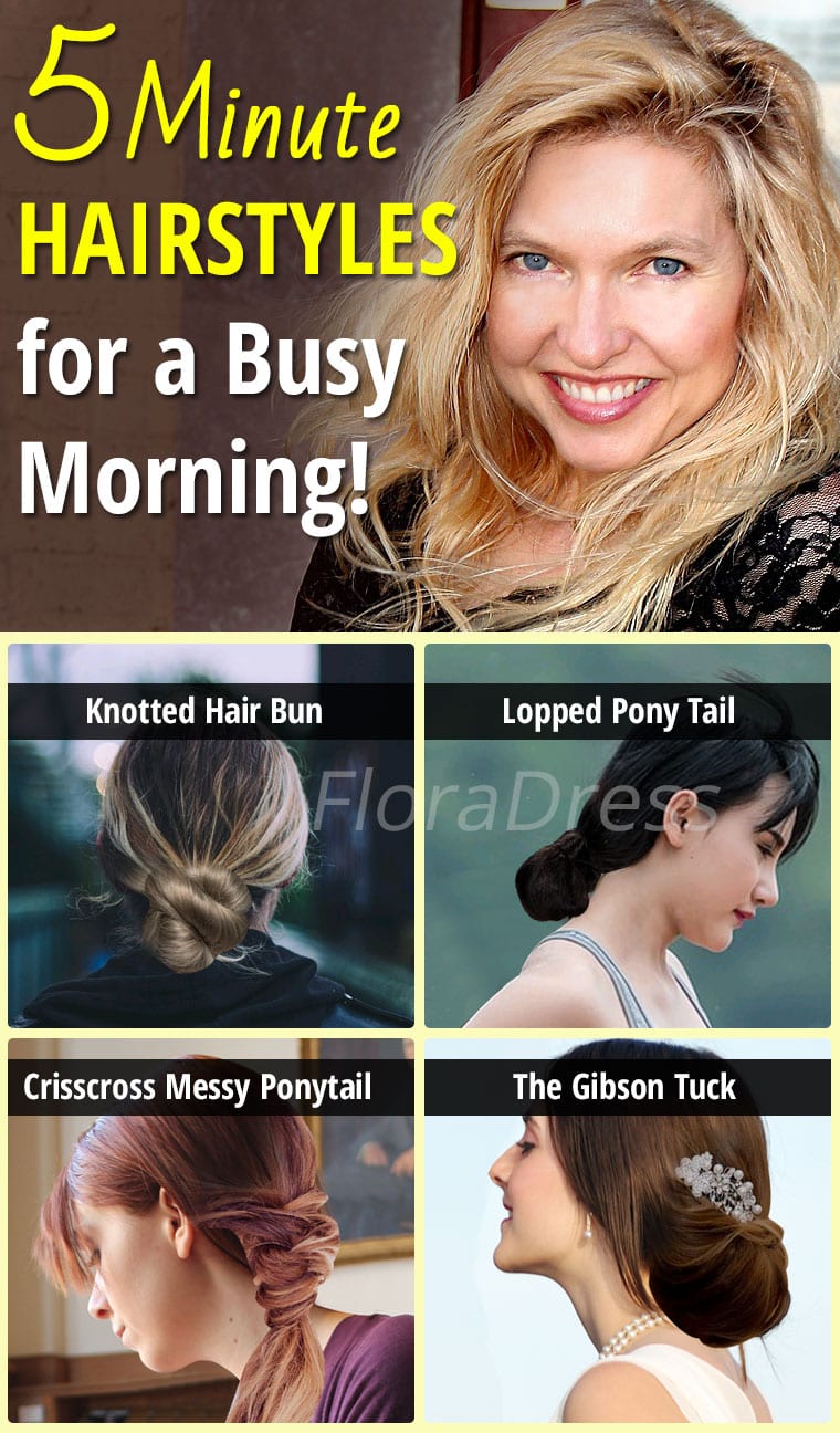 Hair Style Tips : Five Minute Hairstyles for a Busy Morning