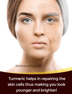 Turmeric Helps in Repairing Skin Cells