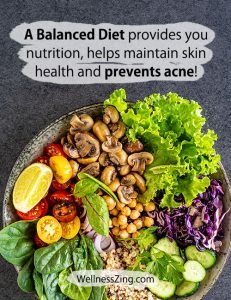 Balanced Diet for Nutrition and Acne Prevention