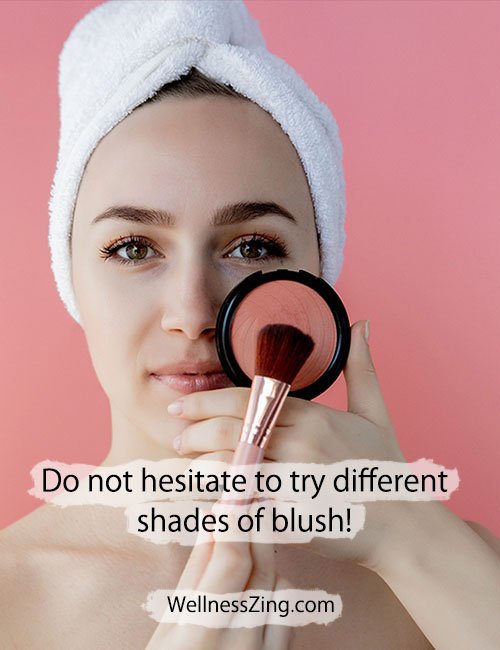 Try Different Shades of Blush in Makeup