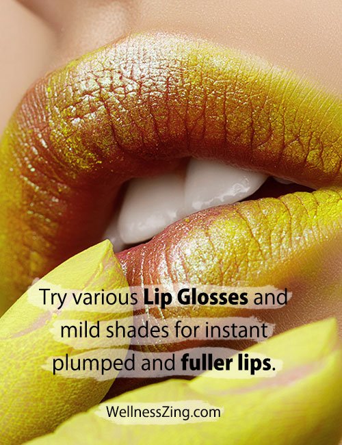 Try Various Lip Glosses to Make Lips Look Fuller and Plumped