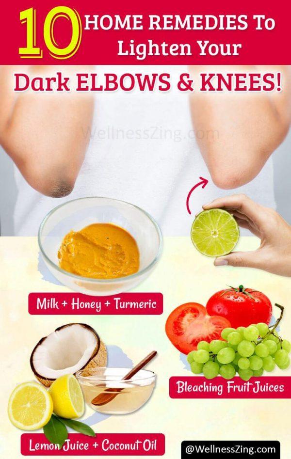 Home Remedies To Lighten Your Dark Elbows And Knees Wellnesszing