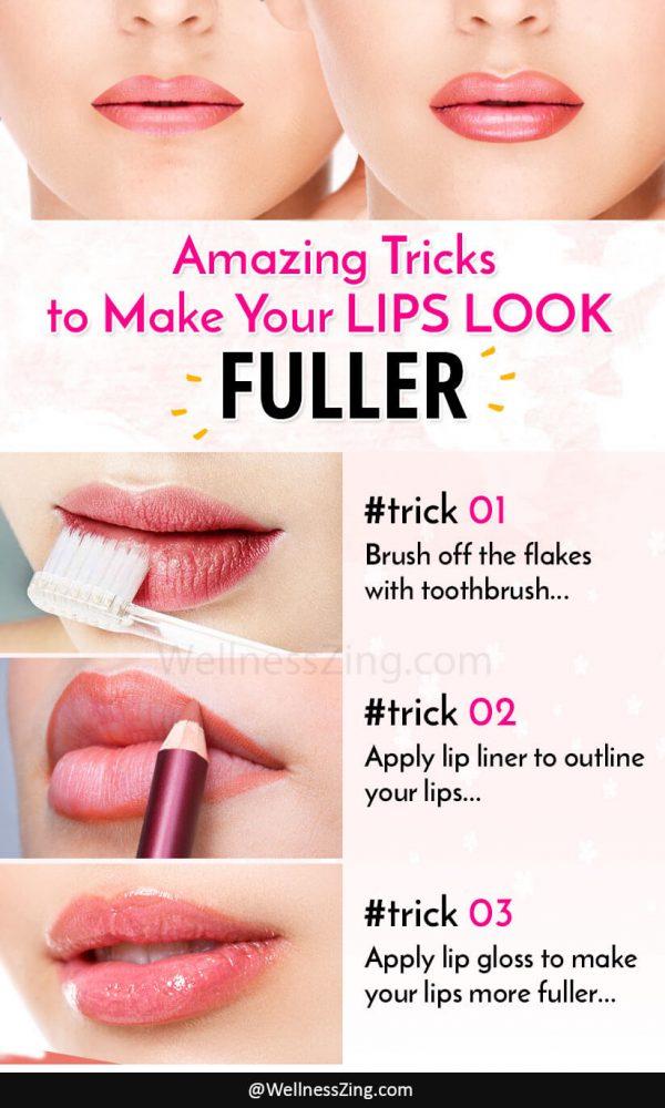 How To Make Your Lips Look Fuller? -10 Amazing Tricks!
