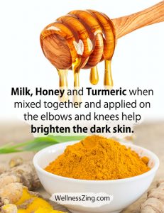 Milk Honey Turmeric Paste for Dark Elbows