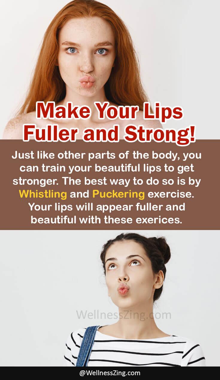 Puckering and Whistling Exercises to Make Lips Fuller and Strong