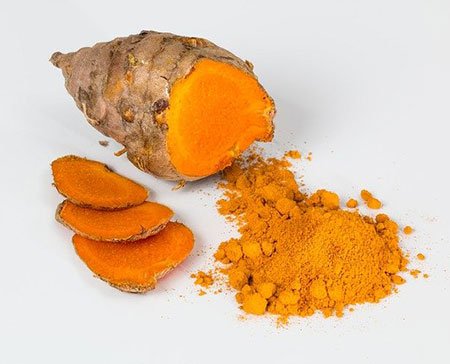 Turmeric has anti bacterial properties that fight with acne