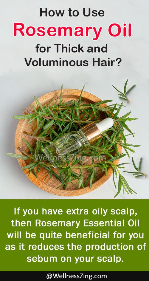 Rosemary Essential Oil for Thick and Voluminous Hair