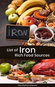 List of Iron Rich Foods and Supplements