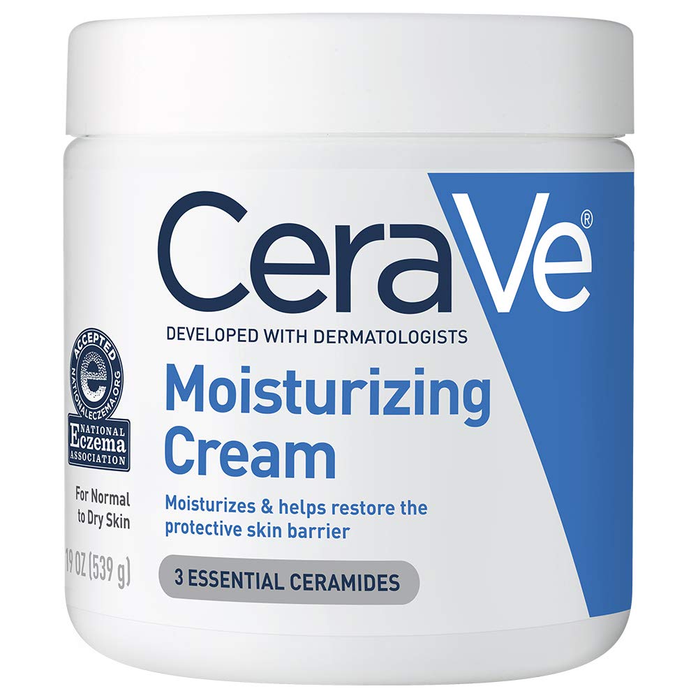 Amazon.com: CeraVe Moisturizing Cream | Body and Face Moisturizer for Dry Skin | Body Cream with Hyaluronic Acid and Ceramides | 19 Ounce: Beauty