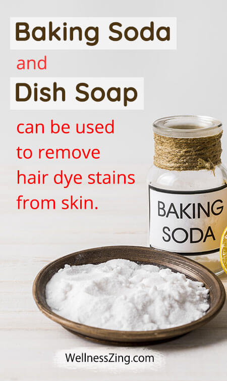 Baking Soda for Dye Stain Removal from Skin