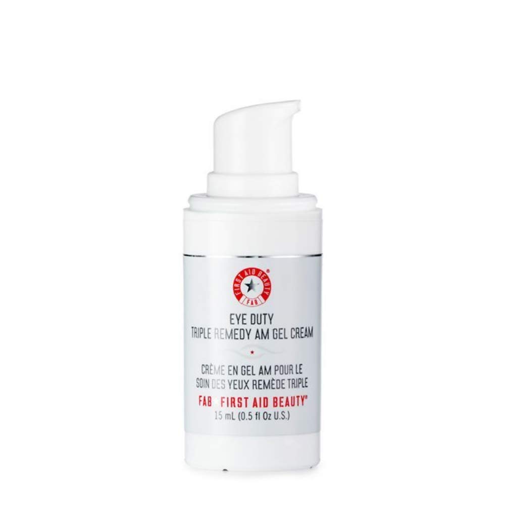 Amazon.com: First Aid Beauty Eye Duty Tripe Remedy AM Gel Cream: Vegan Eye Treamtent for Fine Lines and Wrinkles. Makeup Priming Gel Cream for All-Day Wear (0.5 oz): Beauty