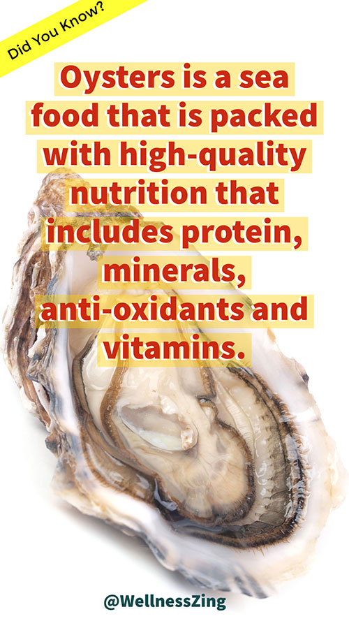 Oysters is a Nutritious Sea Food