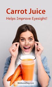 Carrot Juice Helps Improve Eyesight