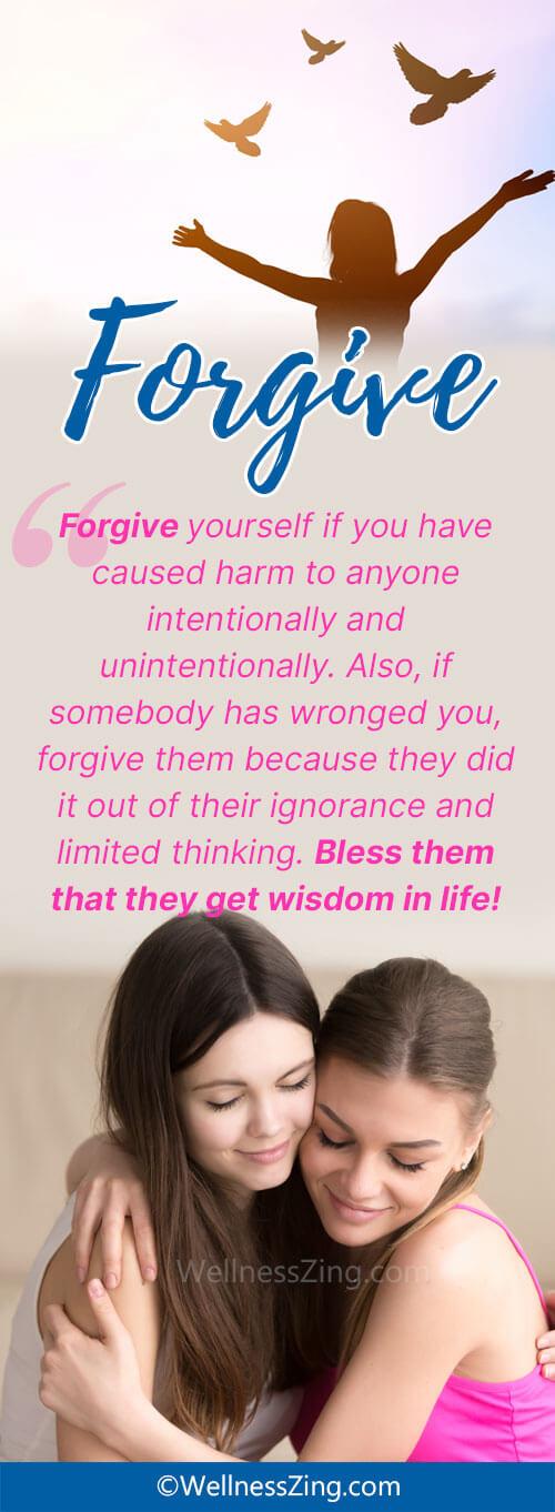 Forgive Others and Yourself for Mental Peace