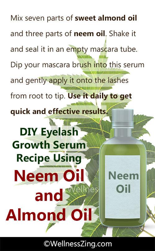 Neem Oil Almond Oil DIY Eyelash Growth Serum Recipe